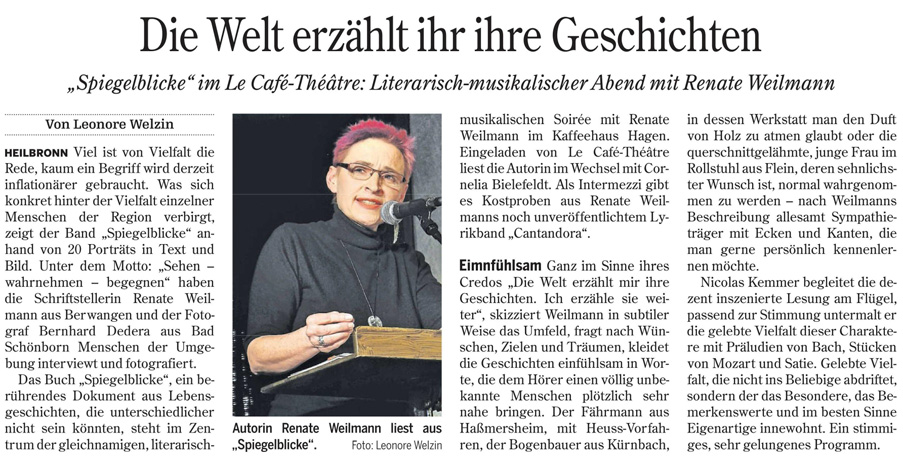 Heilbronner Stimme Auszug vom 3. April 2014